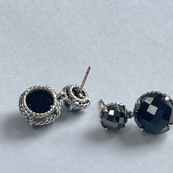 David Yurman Black Onyx Chatelaine Drop Earrings - Picture 2 of 11